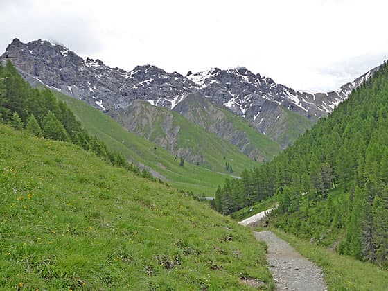 Cirque at the head of Alp Trupchun